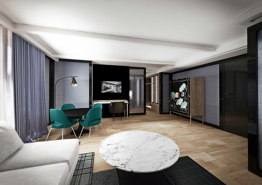Barcelo Imagine Hotel Madrid Exterior photo 3D interior visualization